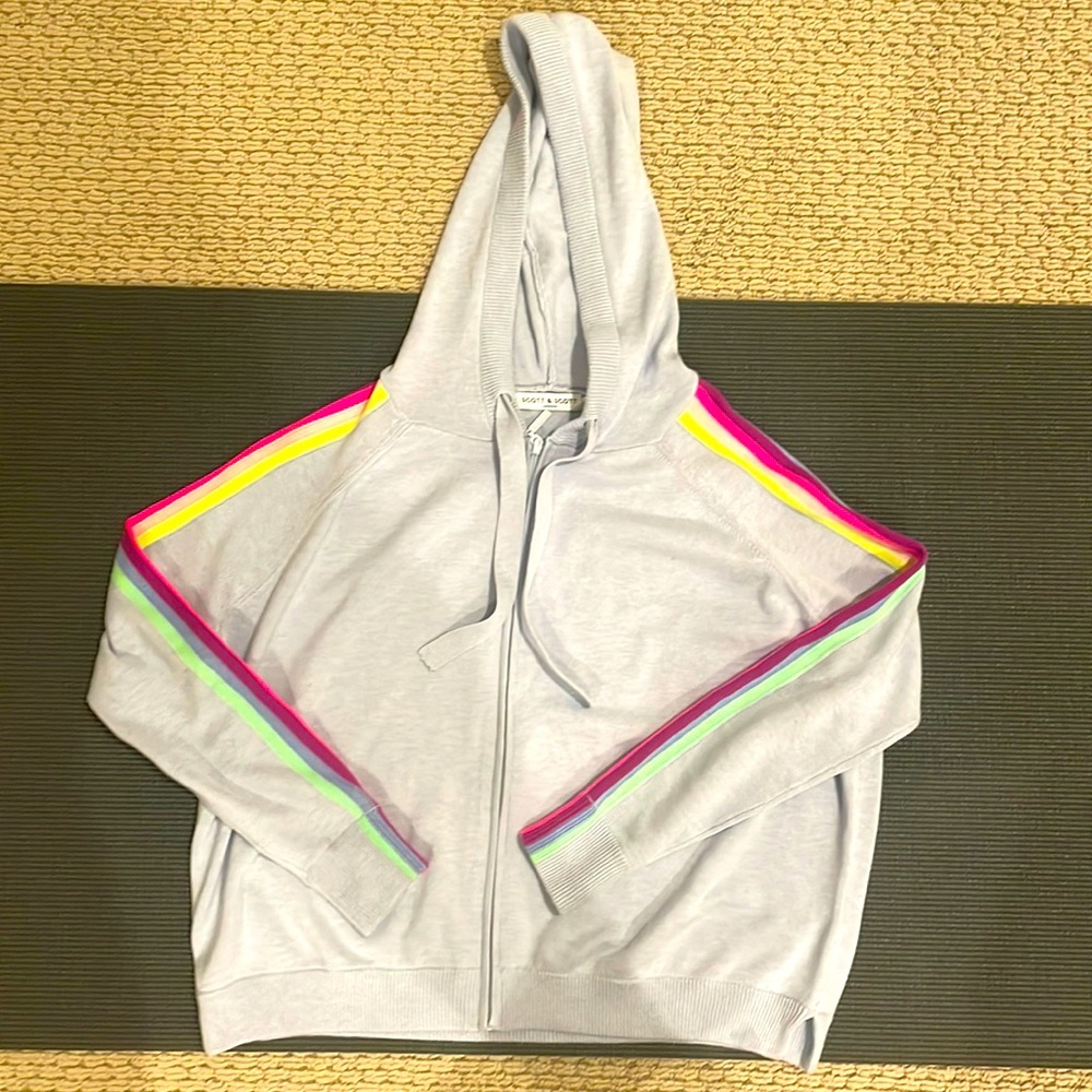 Scott & Scott London Faith Stripe Silk Blend Hoodie XS SOLD OUT  never worn
